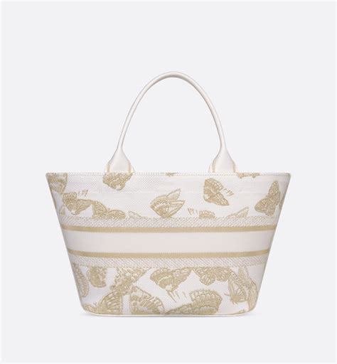 dior kasket|Hat Basket Bag White and Gold.